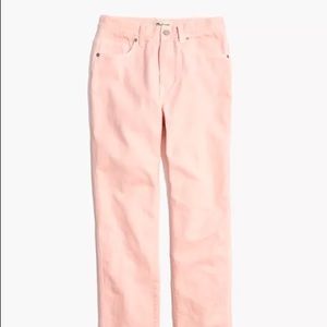 Madewell Garment-Dyed Jeans NWOT, Faded Coral, 29